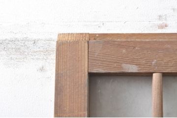 アンティーク建具　落ち着いた和の雰囲気を演出する組子入りガラス戸2枚セット(引き戸)(R-073570)