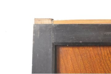 アンティーク建具　鏡板　欅(ケヤキ)材　風情のある佇まいが魅力的な幅広格子帯戸2枚セット(引き戸、格子戸)(R-073571)
