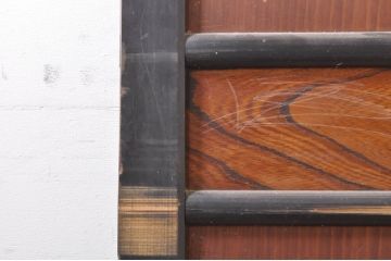 アンティーク建具　落ち着いた和の空間を演出する幅広帯戸2枚セット(引き戸、板戸)(R-073573)