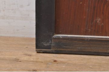 アンティーク建具　落ち着いた和の空間を演出する幅広帯戸2枚セット(引き戸、板戸)(R-073573)