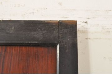 アンティーク建具　落ち着いた和の空間を演出する幅広帯戸2枚セット(引き戸、板戸)(R-073574)