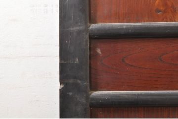 アンティーク建具　落ち着いた和の空間を演出する幅広帯戸2枚セット(引き戸、板戸)(R-073574)
