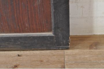 アンティーク建具　落ち着いた和の空間を演出する幅広帯戸2枚セット(引き戸、板戸)(R-073574)