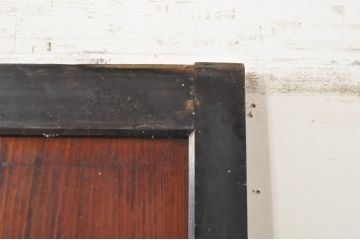 アンティーク建具　落ち着いた和の空間を演出する幅広帯戸2枚セット(引き戸、板戸)(R-073575)