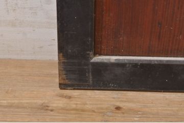 アンティーク建具　落ち着いた和の空間を演出する幅広帯戸2枚セット(引き戸、板戸)(R-073575)