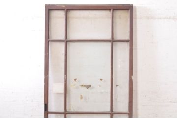 アンティーク建具　レトロな空間づくりにオススメのガラス戸1枚(引き戸)(R-073577)