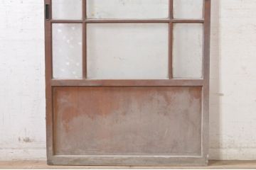 アンティーク建具　レトロな空間づくりにオススメのガラス戸1枚(引き戸)(R-073577)