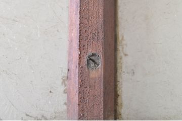 アンティーク建具　レトロな空間づくりにオススメのガラス戸1枚(引き戸)(R-073577)