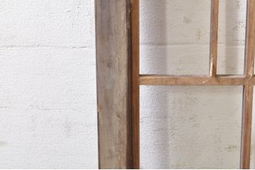 アンティーク建具　ひょうたんの繊細な意匠が趣溢れる障子窓2枚セット(引き戸、障子戸、窓)(R-073579)