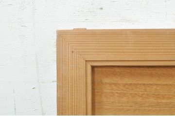 ビンテージ建具　華やかな菊のデザインが素敵な彫刻欄間1枚(明かり取り、明り取り、ヴィンテージ)(R-073581)