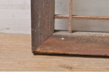 アンティーク建具　落ち着いた和モダンな空間づくりにおすすめの格子欄間2枚セット(明かり取り、明り取り)(R-073583)