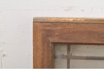 アンティーク建具　落ち着いた和モダンな空間づくりにおすすめの格子欄間2枚セット(明かり取り、明り取り)(R-073583)