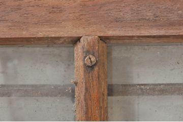 アンティーク建具　落ち着いた和モダンな空間づくりにおすすめの格子欄間2枚セット(明かり取り、明り取り)(R-073583)