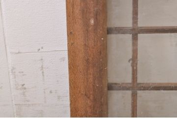 アンティーク建具　落ち着いた和モダンな空間づくりにおすすめの格子欄間2枚セット(明かり取り、明り取り)(R-073583)