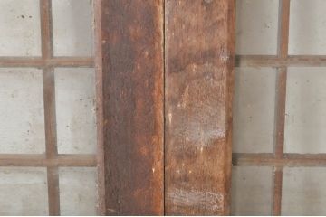 アンティーク建具　落ち着いた和モダンな空間づくりにおすすめの格子欄間2枚セット(明かり取り、明り取り)(R-073583)