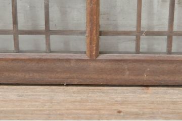 アンティーク建具　落ち着いた和モダンな空間づくりにおすすめの格子欄間2枚セット(明かり取り、明り取り)(R-073583)