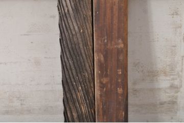 アンティーク建具　レトロな雰囲気を醸し出す欄間2枚セット(明り取り、明かり取り)(R-073584)