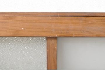 アンティーク建具　どこか懐かしい雰囲気を醸し出す明かり取り3枚セット(明り取り、ガラス欄間)(R-073585)