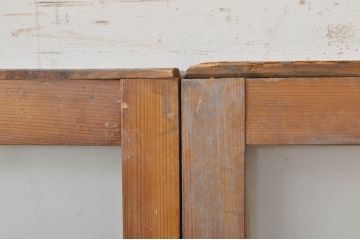 アンティーク建具　どこか懐かしい雰囲気を醸し出す明かり取り3枚セット(明り取り、ガラス欄間)(R-073585)