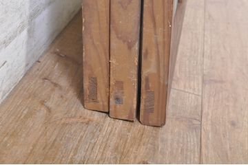 アンティーク建具　どこか懐かしい雰囲気を醸し出す明かり取り3枚セット(明り取り、ガラス欄間)(R-073585)