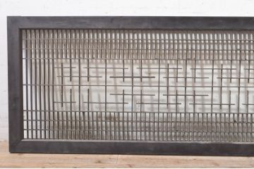 アンティーク建具　落ち着いた和の空間を演出する組子欄間1枚(明り取り、明かり取り、格子欄間)(R-073586)