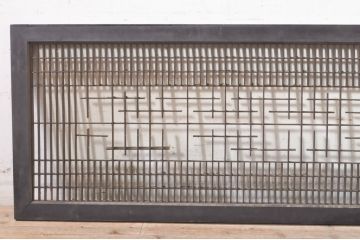 アンティーク建具　落ち着いた和の空間を演出する組子欄間1枚(明り取り、明かり取り、格子欄間)(R-073586)
