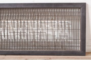 アンティーク建具　落ち着いた和の空間を演出する組子欄間1枚(明り取り、明かり取り、格子欄間)(R-073586)