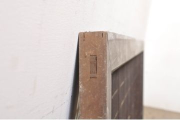 アンティーク建具　落ち着いた和の空間を演出する組子欄間1枚(明り取り、明かり取り、格子欄間)(R-073586)