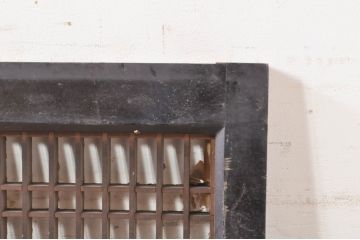 アンティーク建具　和モダンな空間を演出する障子欄間1枚(格子欄間、明り取り、明かり取り)(R-073588)