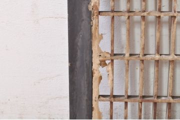 アンティーク建具　和モダンな空間を演出する障子欄間1枚(格子欄間、明り取り、明かり取り)(R-073588)