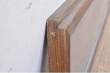 アンティーク建具　両面ガラス　上質な和の空間を演出する組子欄間1枚(明り取り、明かり取り)(R-073590)