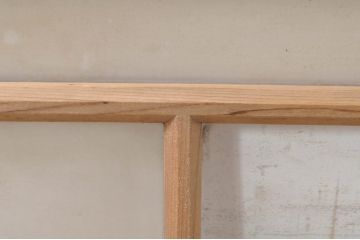 アンティーク建具　大正ロマン　ノスタルジックな雰囲気漂う明かり取り1枚(明り取り、ガラス欄間)(R-073593)