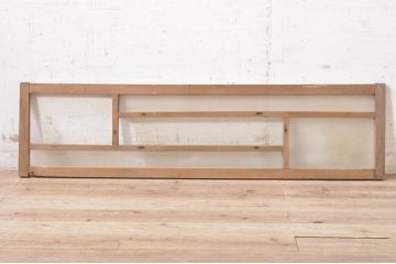 アンティーク建具　大正ロマン　ノスタルジックな雰囲気漂う明かり取り1枚(明り取り、ガラス欄間)(R-073593)