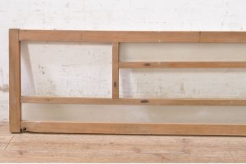 アンティーク建具　大正ロマン　ノスタルジックな雰囲気漂う明かり取り1枚(明り取り、ガラス欄間)(R-073593)
