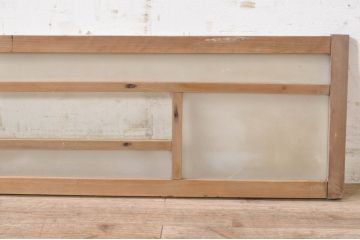 アンティーク建具　大正ロマン　ノスタルジックな雰囲気漂う明かり取り1枚(明り取り、ガラス欄間)(R-073593)