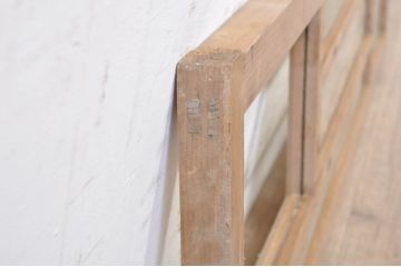 アンティーク建具　大正ロマン　ノスタルジックな雰囲気漂う明かり取り1枚(明り取り、ガラス欄間)(R-073593)