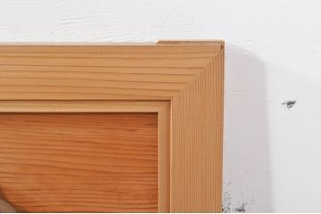 ビンテージ建具　躍動感あふれる鶴と松が目を惹く彫刻欄間2枚セット(明かり取り、明り取り、ヴィンテージ)(R-073598)