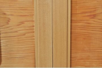 ビンテージ建具　躍動感あふれる鶴と松が目を惹く彫刻欄間2枚セット(明かり取り、明り取り、ヴィンテージ)(R-073598)