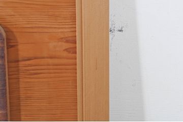 ビンテージ建具　躍動感あふれる鶴と松が目を惹く彫刻欄間2枚セット(明かり取り、明り取り、ヴィンテージ)(R-073598)