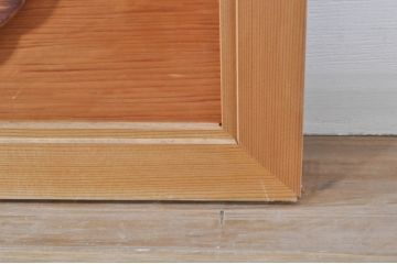 ビンテージ建具　躍動感あふれる鶴と松が目を惹く彫刻欄間2枚セット(明かり取り、明り取り、ヴィンテージ)(R-073598)