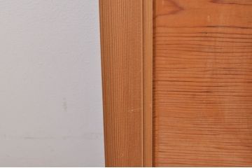 ビンテージ建具　躍動感あふれる鶴と松が目を惹く彫刻欄間2枚セット(明かり取り、明り取り、ヴィンテージ)(R-073598)
