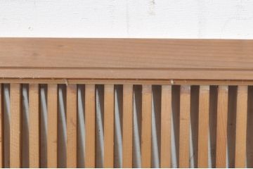 アンティーク建具　和の趣溢れる格子欄間2枚セット(明り取り、明かり取り)(R-073603)