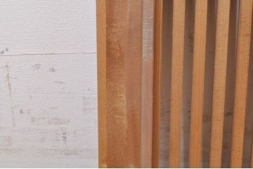 アンティーク建具　和の趣溢れる格子欄間2枚セット(明り取り、明かり取り)(R-073603)