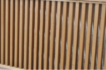 アンティーク建具　和の趣溢れる格子欄間2枚セット(明り取り、明かり取り)(R-073603)