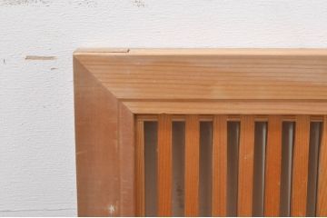 アンティーク建具　和の趣溢れる格子欄間2枚セット(明り取り、明かり取り)(R-073603)