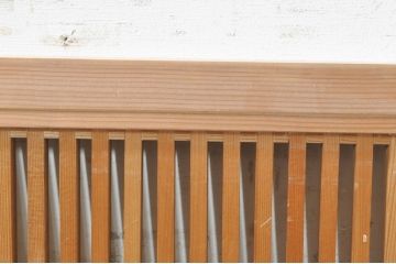 アンティーク建具　和の趣溢れる格子欄間2枚セット(明り取り、明かり取り)(R-073603)