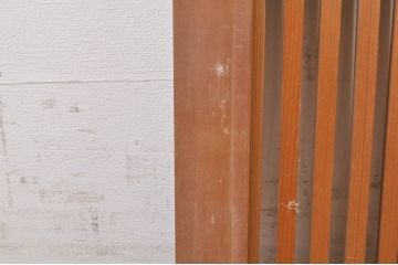 アンティーク建具　和の趣溢れる格子欄間2枚セット(明り取り、明かり取り)(R-073603)