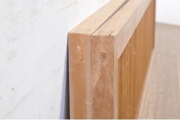 アンティーク建具　和の趣溢れる格子欄間2枚セット(明り取り、明かり取り)(R-073603)
