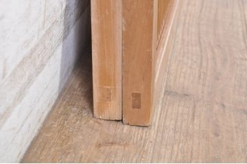 アンティーク建具　和の趣溢れる格子欄間2枚セット(明り取り、明かり取り)(R-073603)