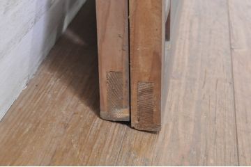 アンティーク建具　細やかに並んだ格子が美しい筬欄間2枚セット(明かり取り、明り取り、オサランマ、おさらんま)(R-073604)
